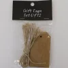 Brown Kraft Tags with Jute – 12 Piece