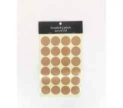 Brown Scratch Labels – 24 Piece