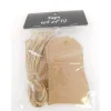 Brown Tags with Jute – 12 Piece