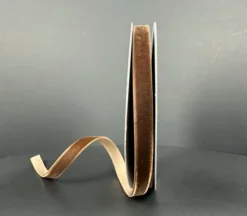 Brown Vintage Velvet Ribbon – 3/8-inch
