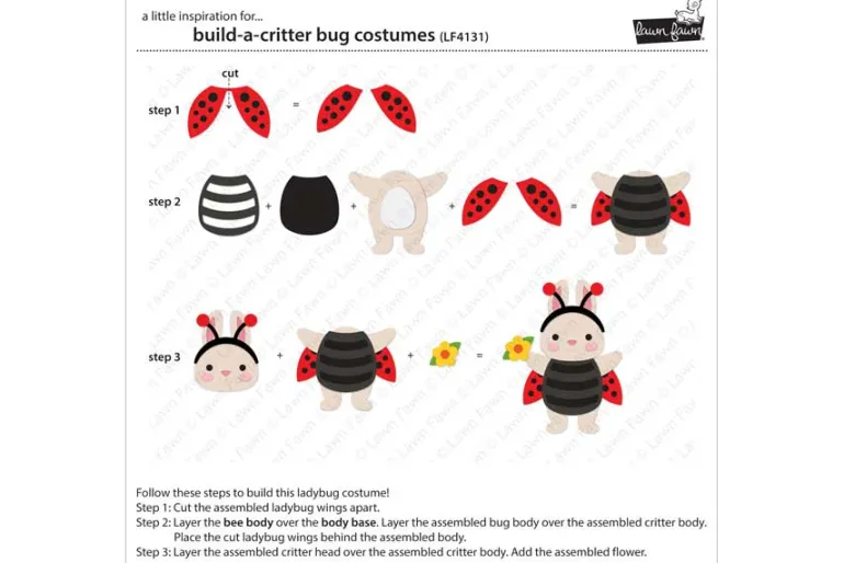 Build a Critter Bug Costumes Die Set