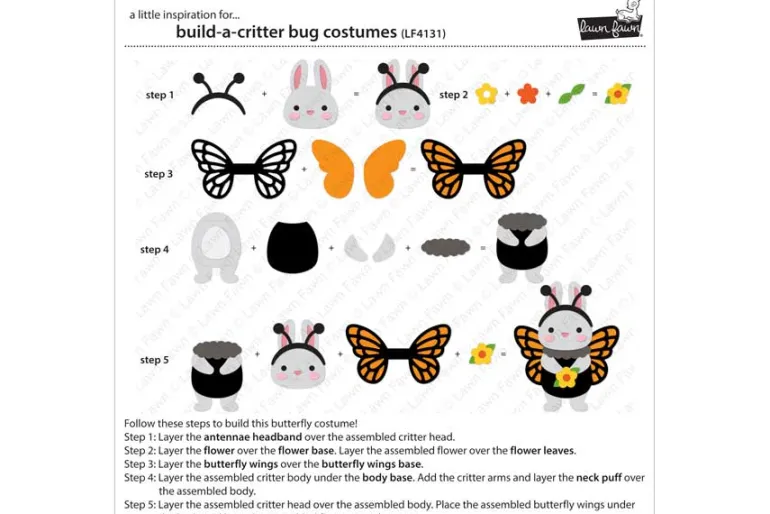Build a Critter Bug Costumes Die Set