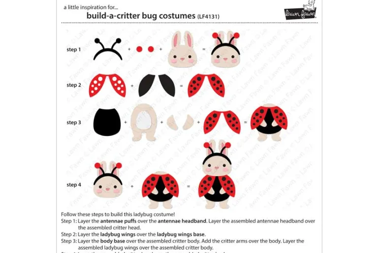 Build a Critter Bug Costumes Die Set