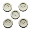 Buttons Galore Ivory Big ‘ol Buttons 5 Count