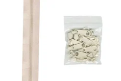 ByAnnie Zippers by the Yard Ivory #ZIPYD-102