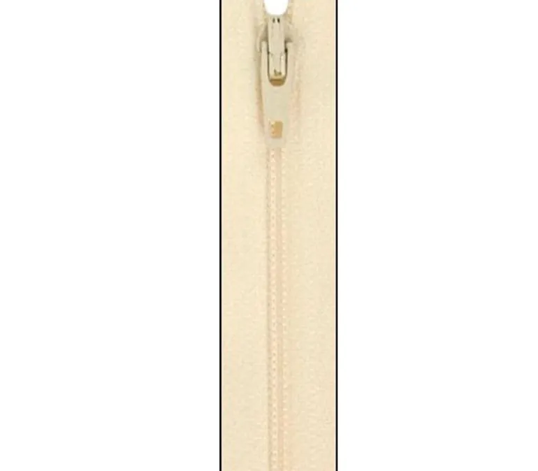 ByAnnie Zippers by the Yard Ivory #ZIPYD-102