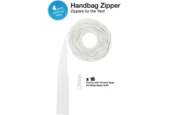 ByAnnie Zippers by the Yard White #ZIPYD-100