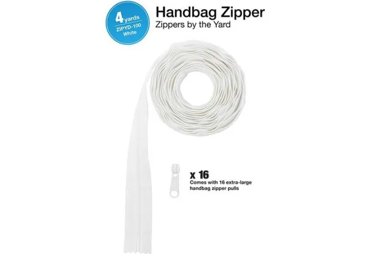 ByAnnie Zippers by the Yard White #ZIPYD-100