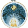 Campfire Cross Stitch Kit with 6-inch Hoop #7074