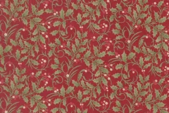 Candlelight Christmas Scroll on Cream