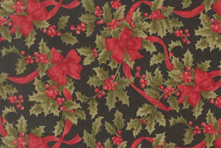 Candlelight Christmas Scroll on Cream
