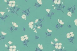Cannon Beach Astoria Tossed Floral on Turquoise
