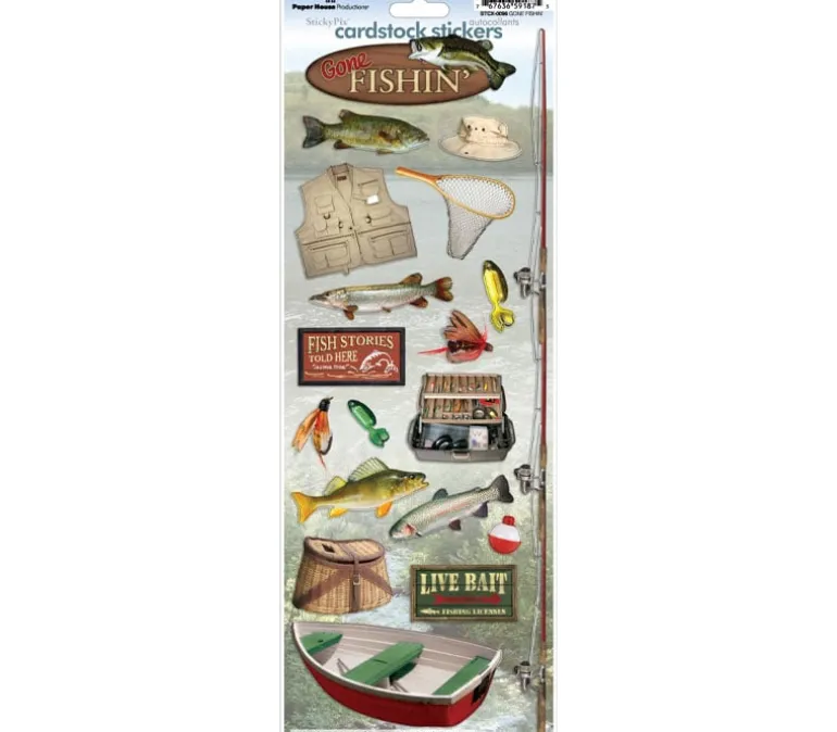 Cardstock Sticker – Gone Fishing