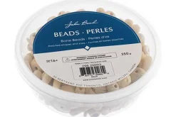 Carved Bone Bead Mix, Multicolor, 250g