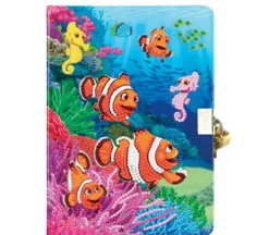 CA Secret Diamond Art Diary Kit – Fishy Greeting