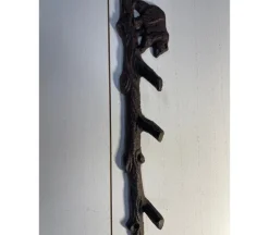 Cast Iron Hook – Bear on Tree Trunk