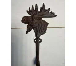 Cast Iron Hook – Moose Head
