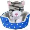 8″ Cat In Bed Plush