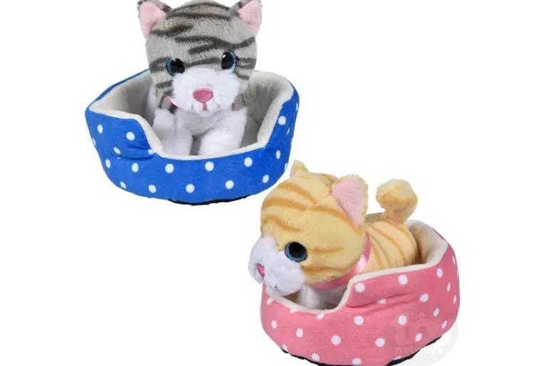 8″ Cat In Bed Plush