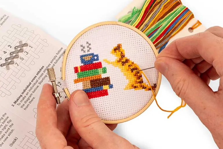 Cat Mini Cross Stitch Kit