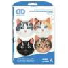 Cats Coasters Diamond Painting Kit 4pc