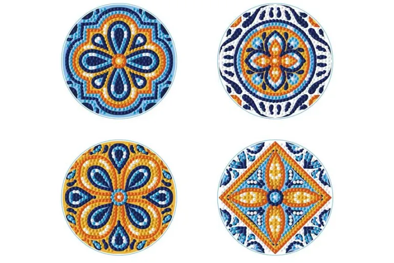 Cats Coasters Diamond Painting Kit 4pc