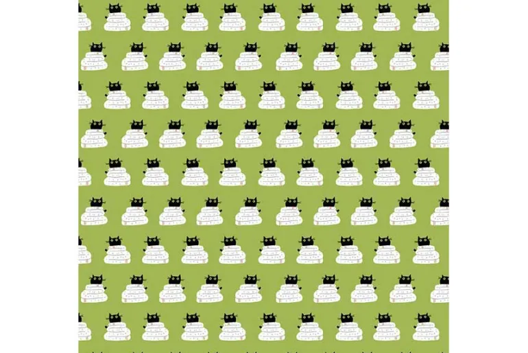 Cats in the Laundry Hanging Out on Sky Blue