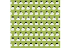 Cats in the Laundry Wrap on Grass Green