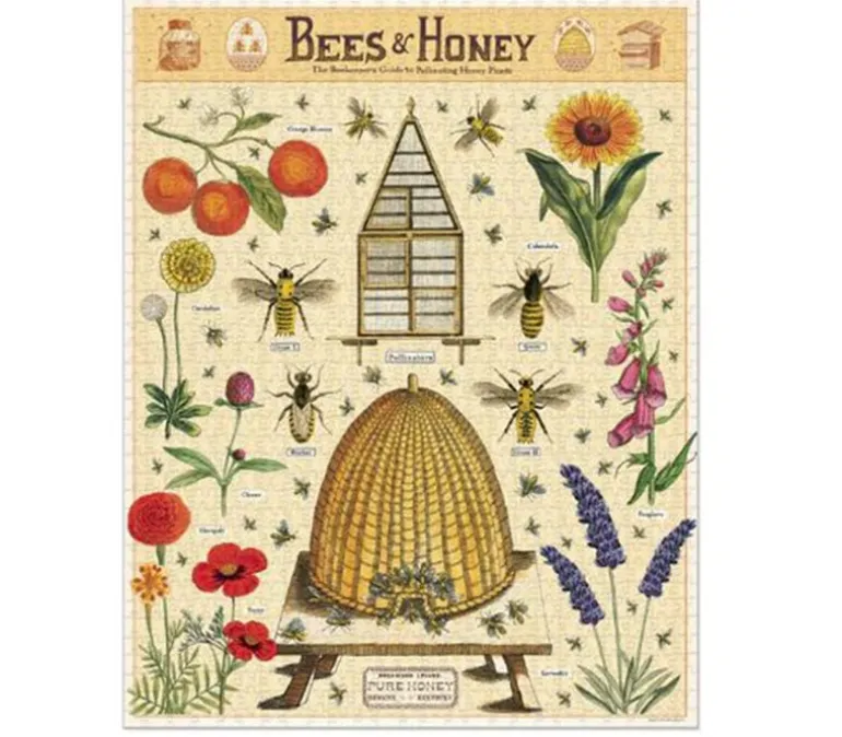 Cavallini Puzzle – Vintage Language of Flowers – 1000 Piece