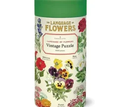 Cavallini Puzzle – Vintage Language of Flowers – 1000 Piece