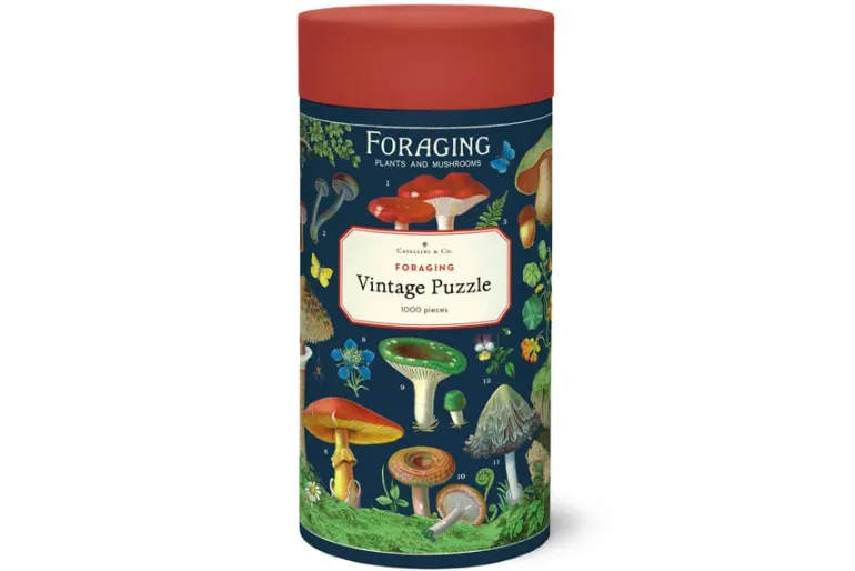 Cavallini Puzzle – Vintage Mushrooms – 1000 Piece