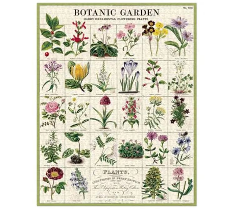 Cavallini Puzzle – Vintage Wildflowers – 1000 Piece
