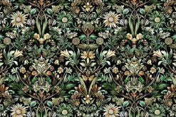 Cedar & Sage Packed Floral in Forest Green