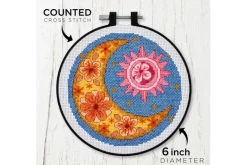 Celestial Harmony Cross Stitch Kit with 6-inch Hoop