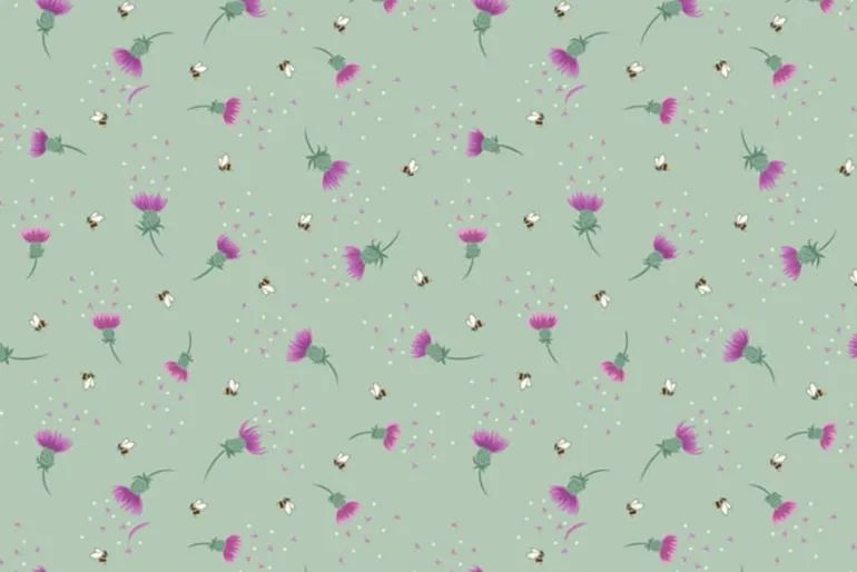 Celtic Summer Florals on Cream