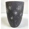 Cement Vase Pot – Gray Dandelions