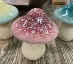 Ceramic Mushroom – 1 Piece – Color Shipped is Randomly Picked