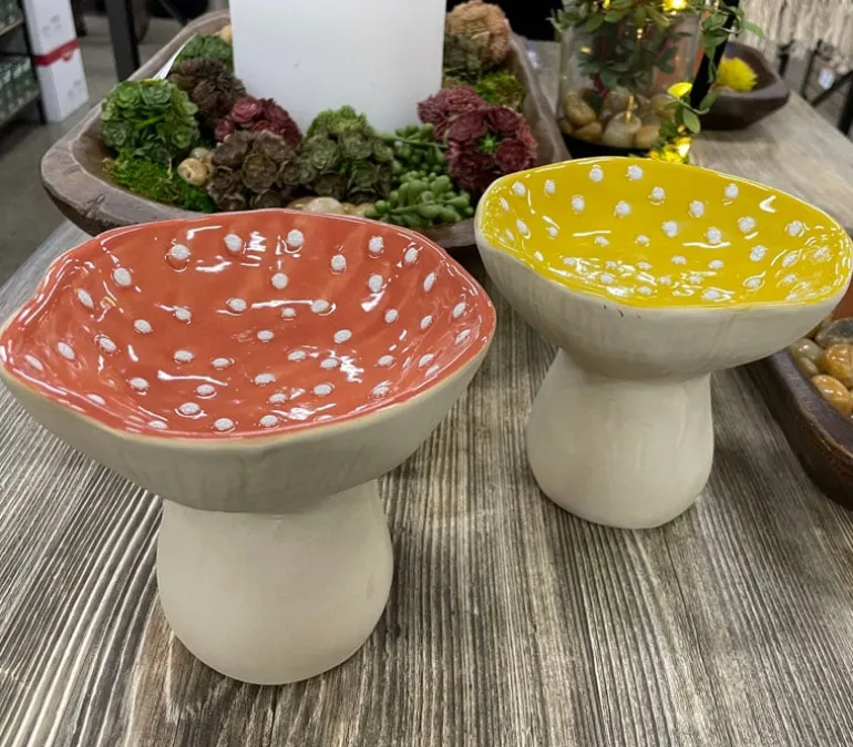 Ceramic Mushroom – 1 Piece – Color Shipped is Randomly Picked