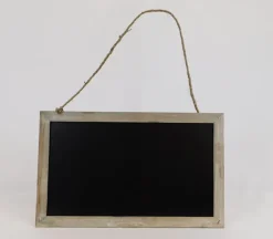 Chalkboard with Natural Wood Frame and Jute Hanger