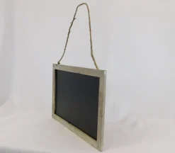 Chalkboard with Natural Wood Frame and Jute Hanger