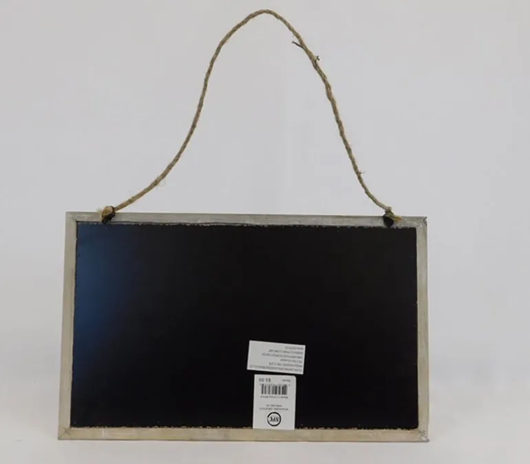 Chalkboard with Natural Wood Frame and Jute Hanger