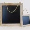 Chalkboard with White Washed Frame – 6-inch x 6-inch x .25-inch