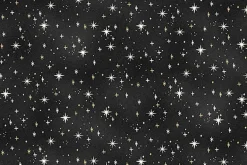 Charmed Cat and Moon Fabric Panel 24-inches by 42-inches