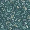 Charmed Flora Toss on Teal