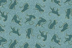 Charmed Shimmer Stars on Aqua