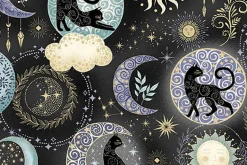 Charmed Whiskers Cats Toss on Blue