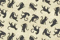Charmed Whiskers Cats Toss on Blue
