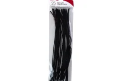Chenille Stems – 3mm 12″ – 25pc. – Black