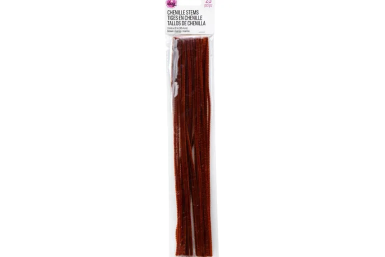 Chenille Stems – 3mm 12″ – 25pc. – Brown