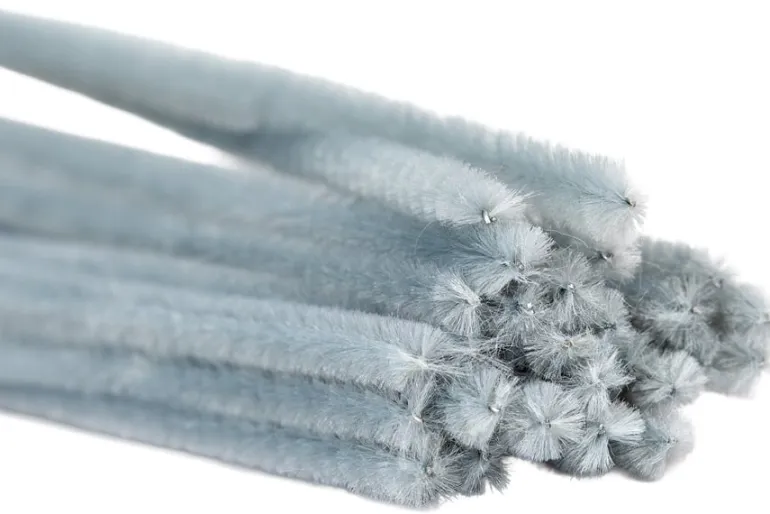 Chenille Stems – 6mm 12″ – 25pc. – Gray